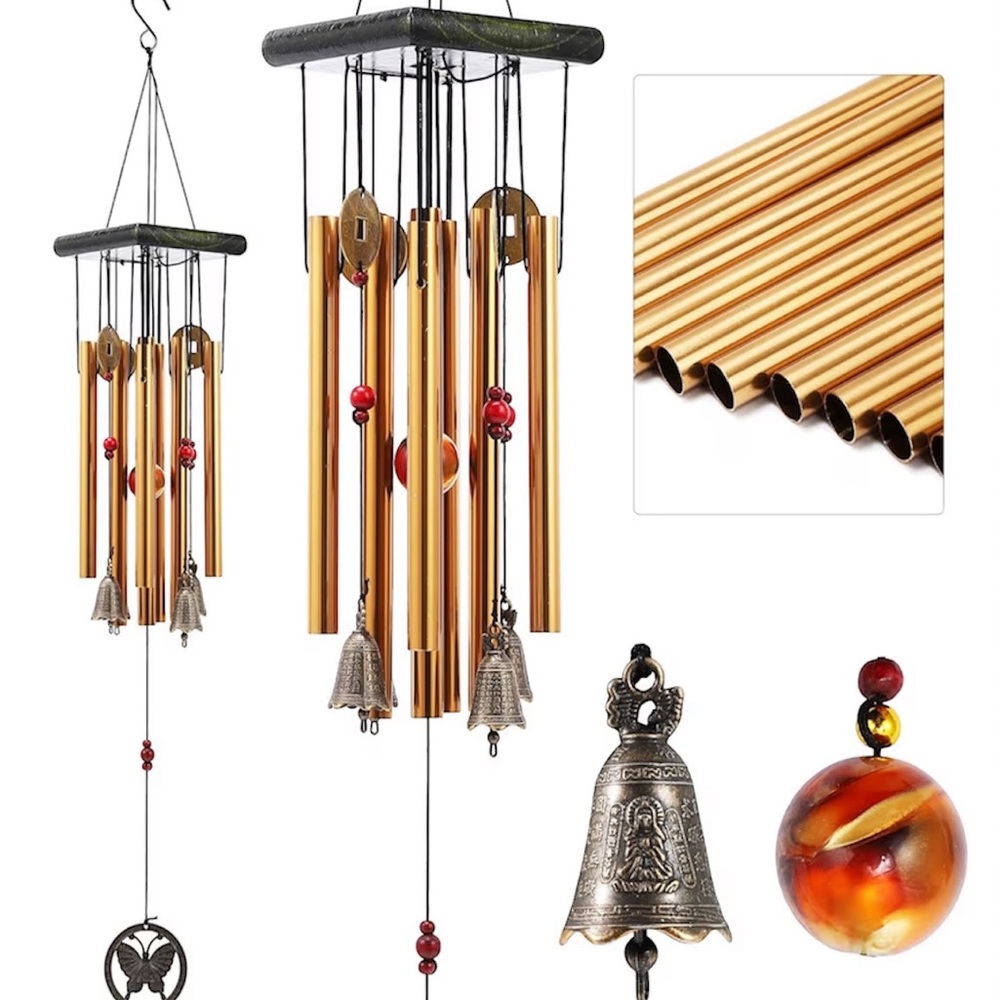 Elegant Gold Wind Chime